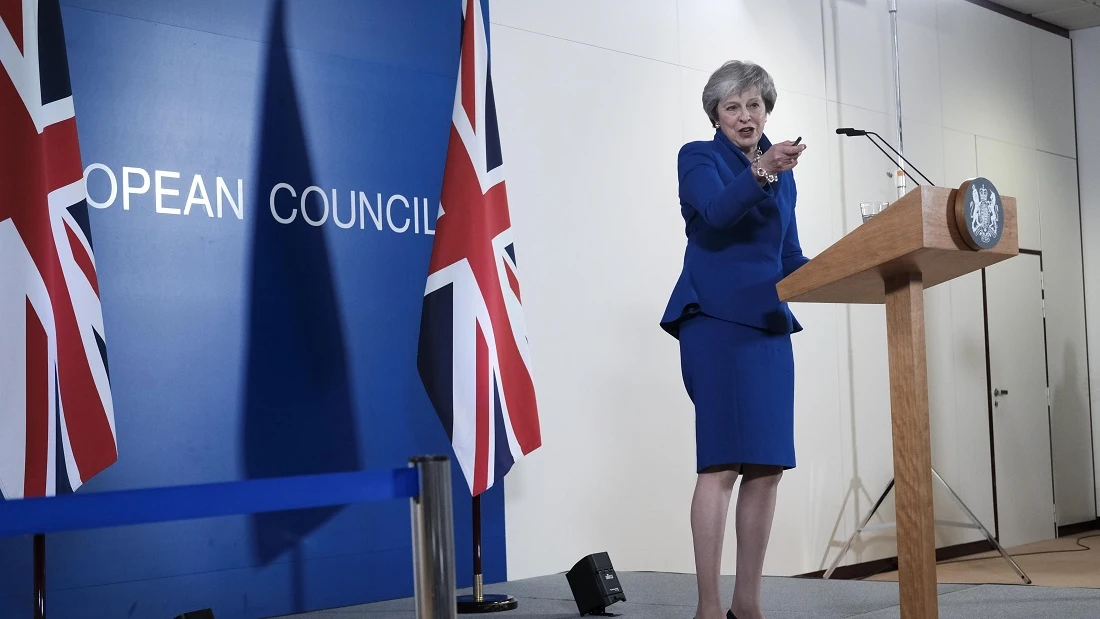 Theresa May ante los medios