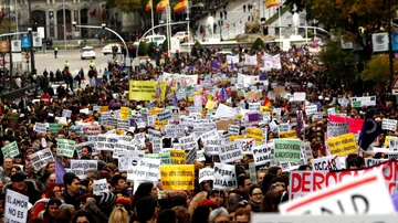 Miles de personas contra la violencia machista en Madrid (Archivo)