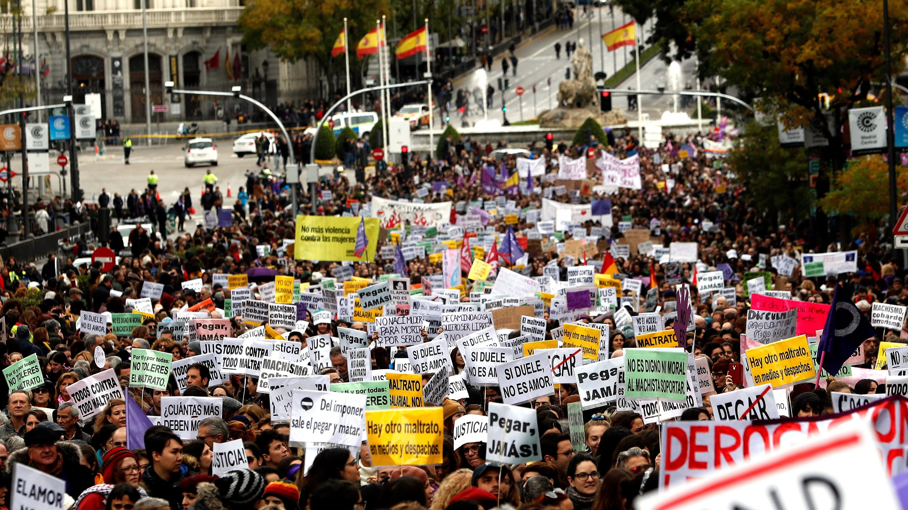 Miles de personas contra la violencia machista en Madrid (Archivo)