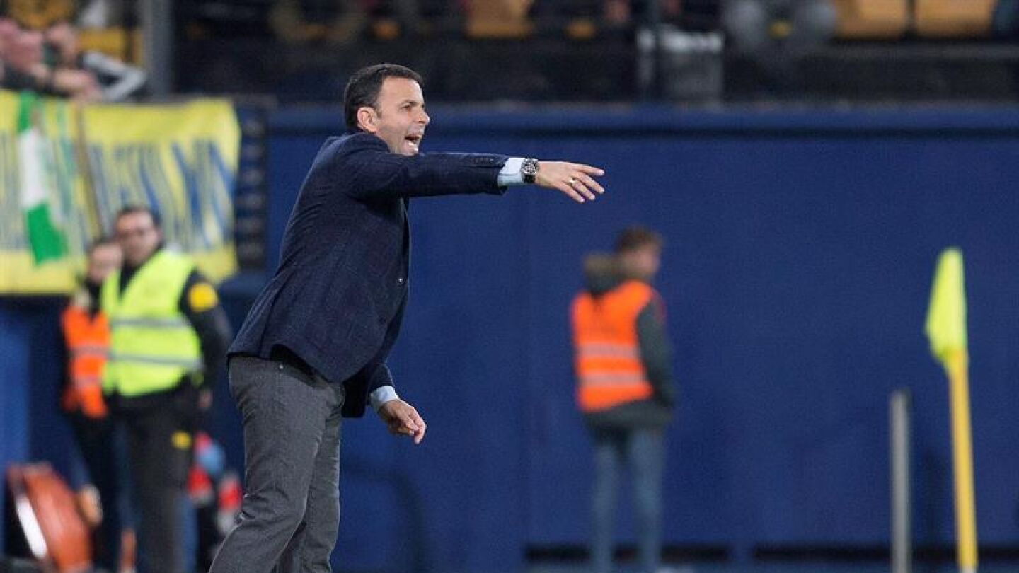 El entrenador del Villarreal, Javier Calleja