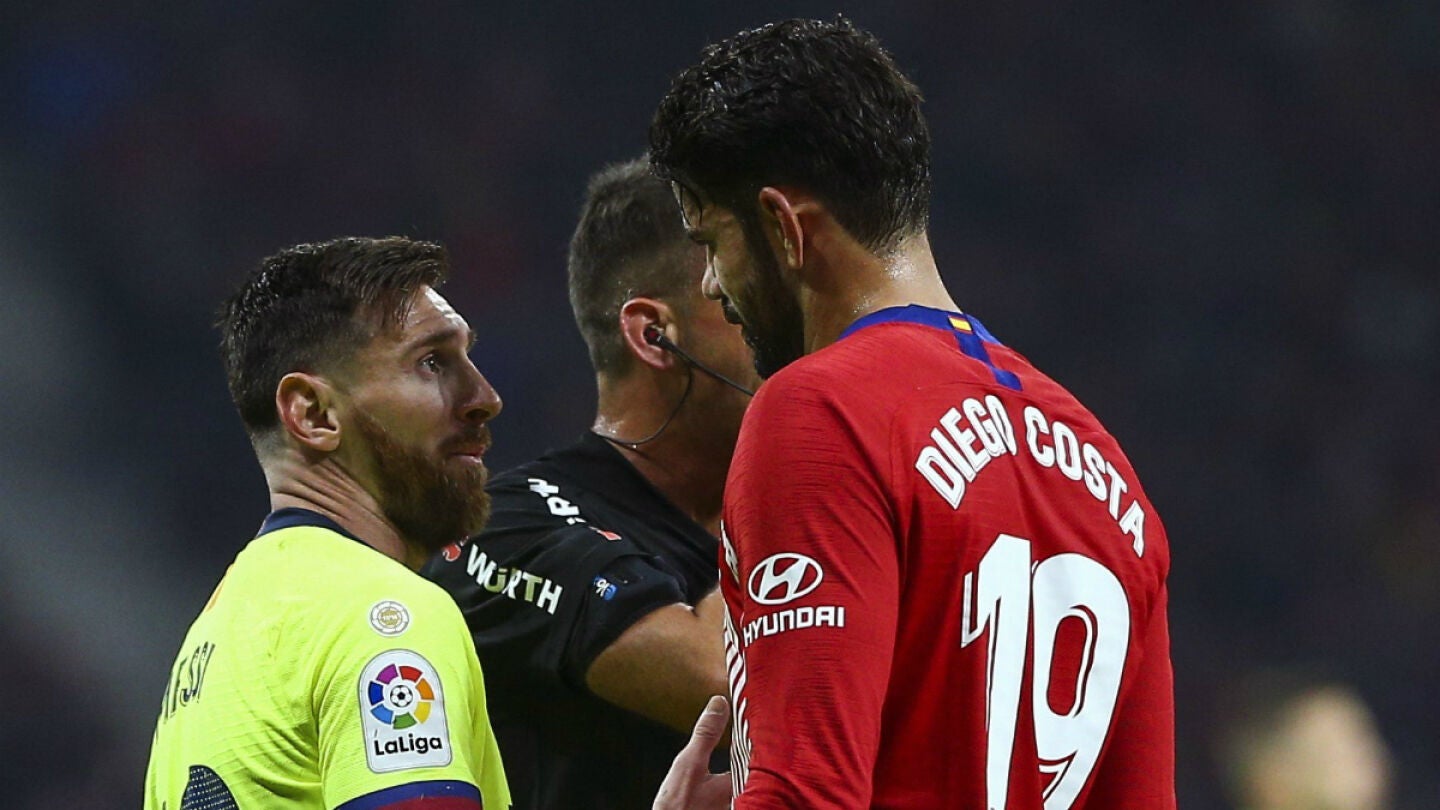 Diego Costa, con Messi