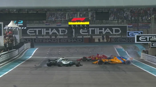 Hamilton, Vettel y Alonso, en Yas Marina Hamilton, Vettel y Alonso, en Yas Marina