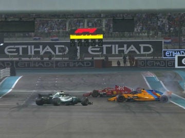 Hamilton, Vettel y Alonso, en Yas Marina Hamilton, Vettel y Alonso, en Yas Marina