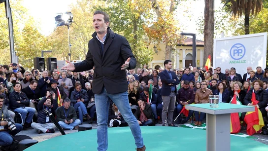 Pablo Casado durante la campaña electoral en Andalucía Pablo Casado durante la campaña electoral en Andalucía