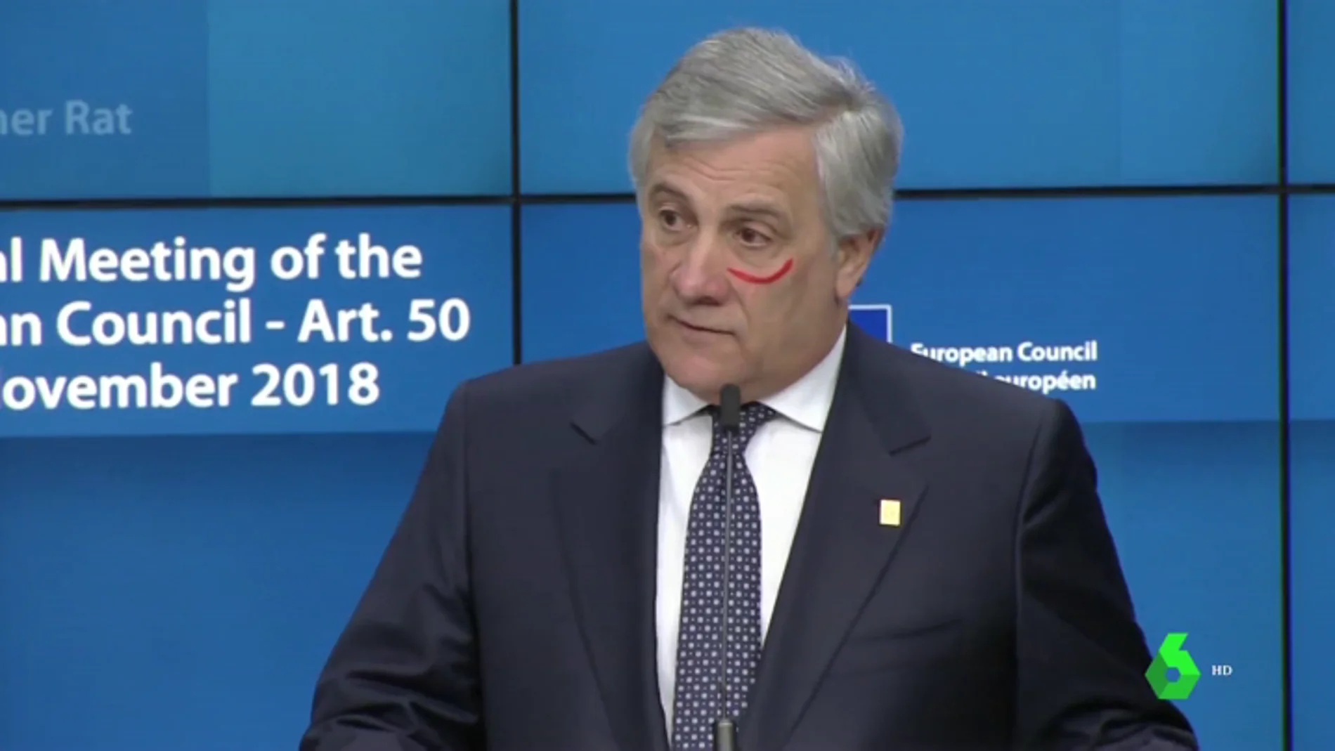 Antonio Tajani, presidente de Parlamento Europeo