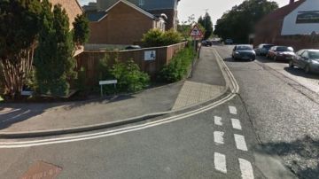 Imagen de la calle donde encontraron los restos de un bebé en Inglaterra
