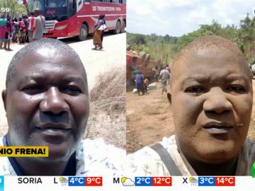 Los comentados 'selfies' de un hombre antes y después de un accidente de autobús Los comentados 'selfies' de un hombre antes y después de un accidente de autobús