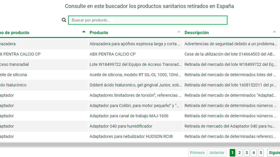 Buscador medicamentos informe implantes