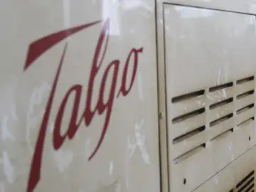 Vista de un vagón de un tren de la empresa española Talgo
