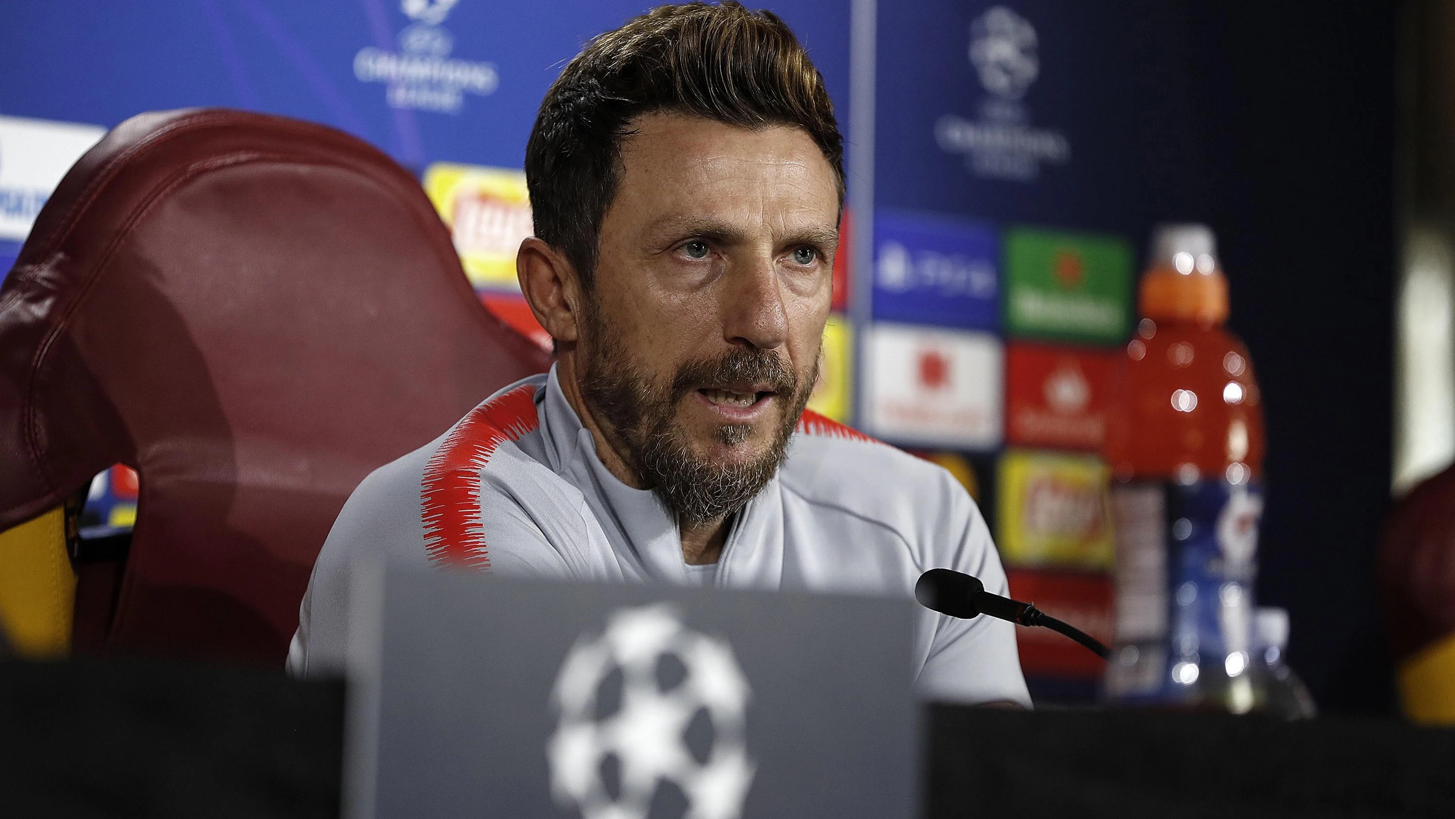 El entrenador de la Roma Di Francesco