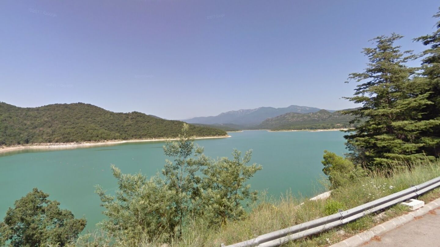 Imagen del pantano de Darnius-Boadella
