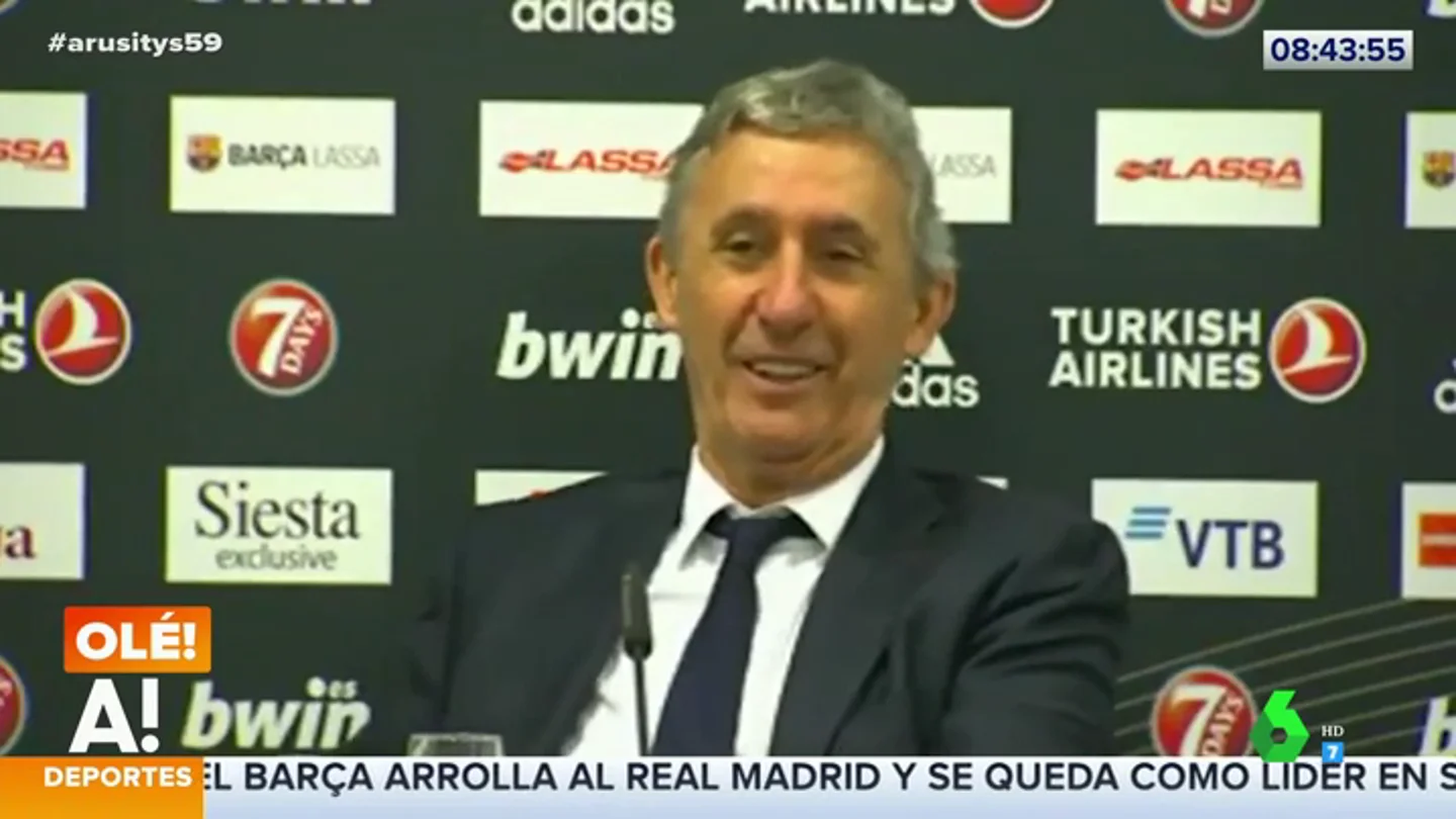 La aplaudida anécdota por la que Pesic abandona la rueda de prensa del Barça al sonido del móvil La aplaudida anécdota por la que Pesic abandona la rueda de prensa del Barça al sonido del móvil