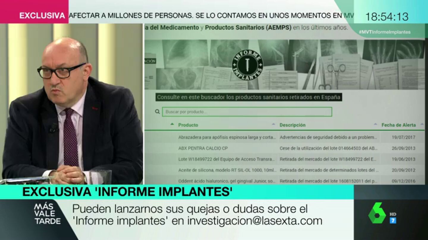 &iquest;Puede exigir el paciente un tipo de pr&oacute;tesis?: Xavier Gil responde las dudas sobre implantes defectuosos