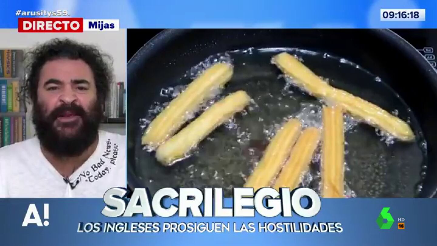 Churros rellenos de queso, el &uacute;ltimo "sacrilegio" de los ingleses que "toca los huevos" a El Sevilla