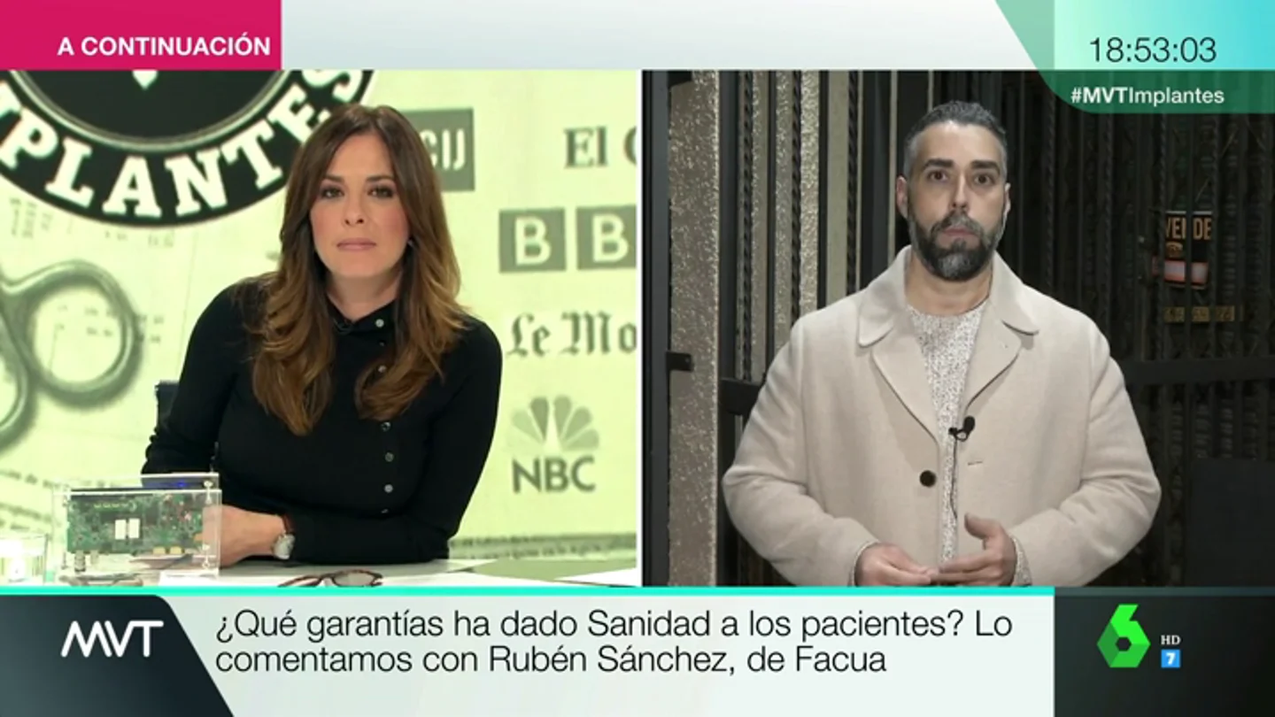 Rubén Sánchez, tras el escándalo de los implantes defectuosos: "Cuando hay problemas sanitarios los políticos criminalizan al mensajero" Rubén Sánchez, tras el escándalo de los implantes defectuosos: "Cuando hay problemas sanitarios los políticos criminalizan al mensajero"