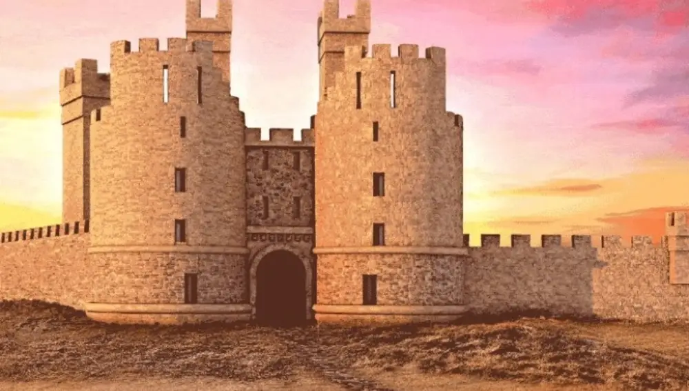 Castillo de Dunstanburgh reconstruido