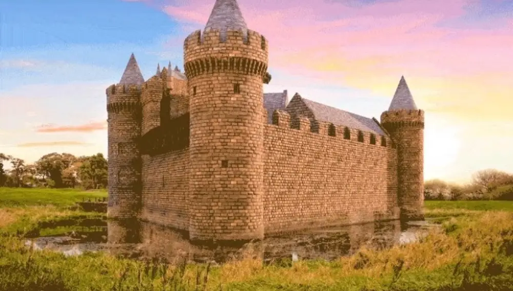 Castillo de Caerlaverock reconstruido