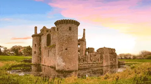 Castillo de Caerlaverock 6 castillos en ruinas de Reino Unido reconstruidos