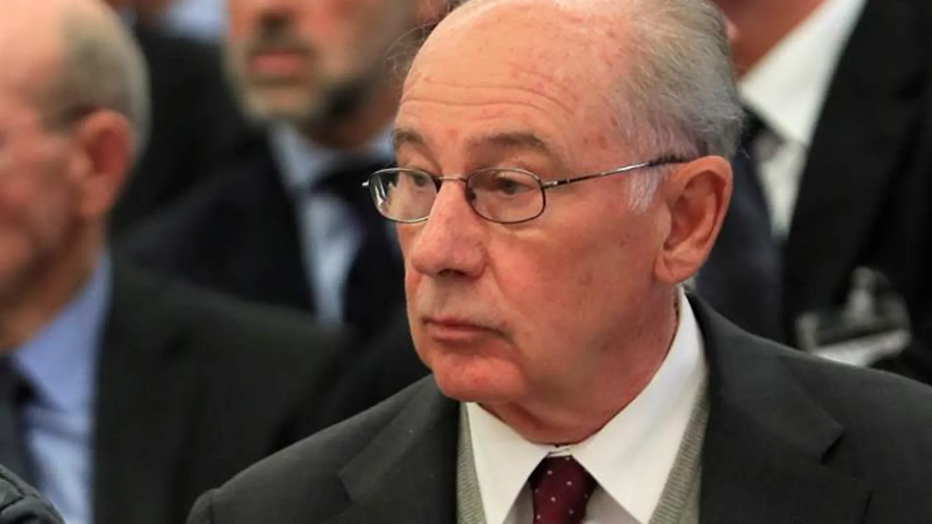 El expresidente de Bankia Rodrigo Rato durante la primera sesión del juicio por la salida a Bolsa de la entidad