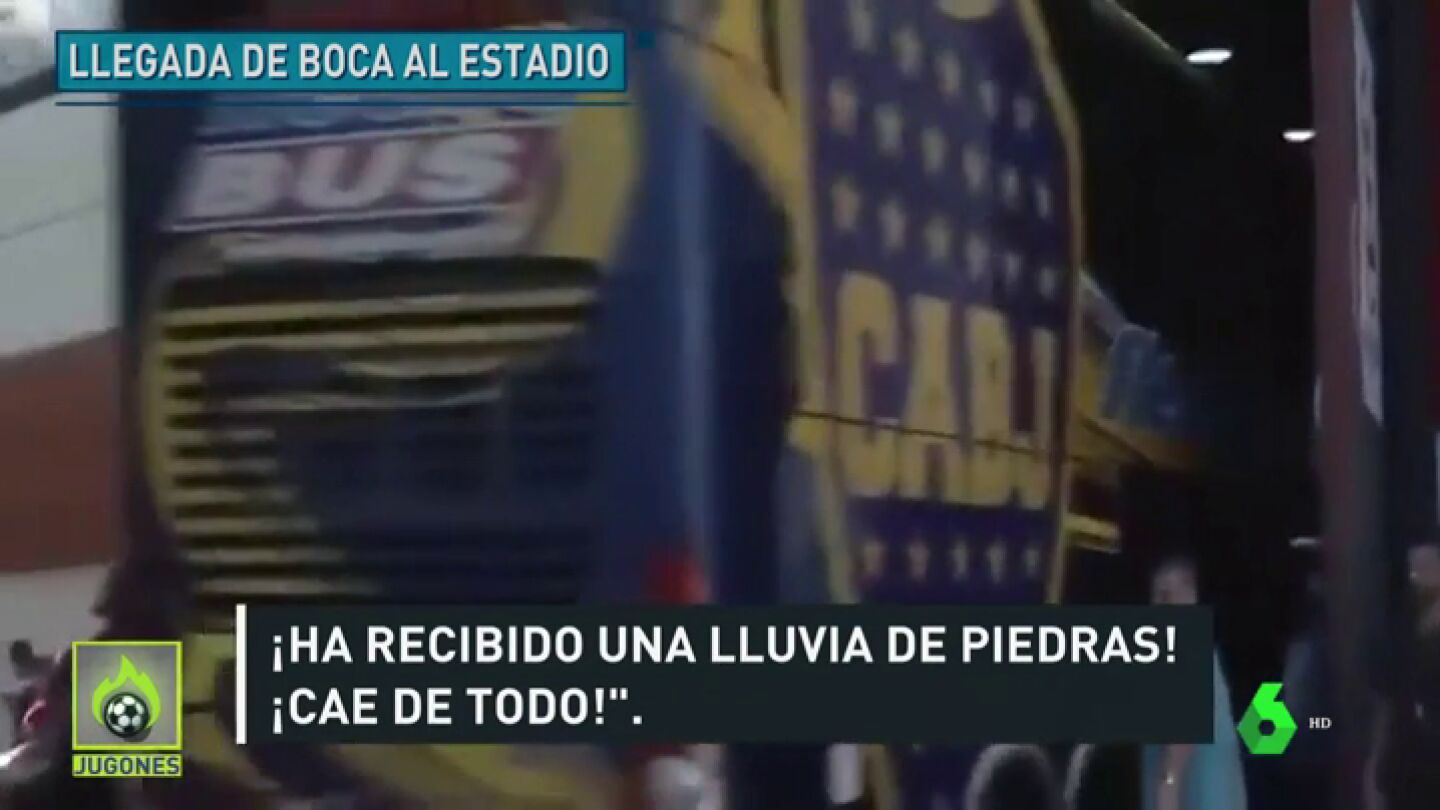El bus de Boca habr&iacute;a sido atacado desde dentro el Monumental