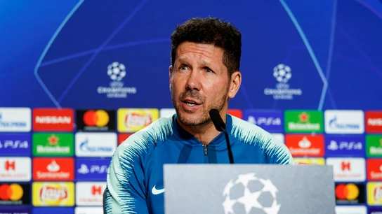 Simeone, en rueda de prensa Simeone, en rueda de prensa
