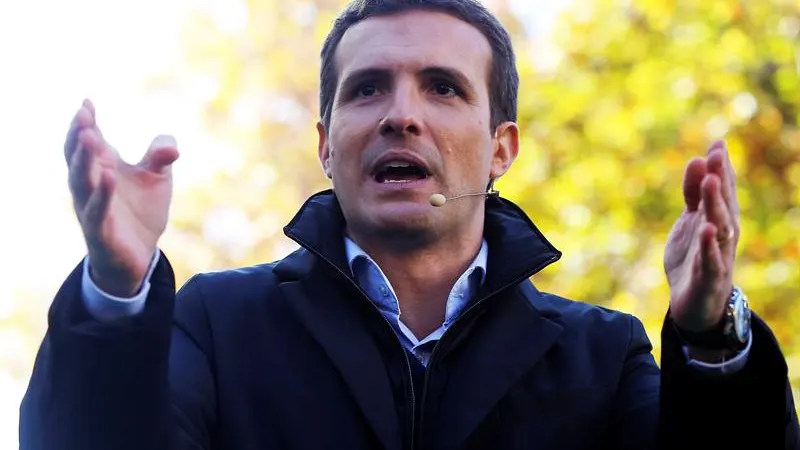 El presidente del Partido Popular, Pablo Casado