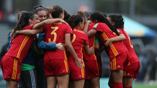 La selección española Sub-17 celebra su victoria La selección española Sub-17 celebra su victoria