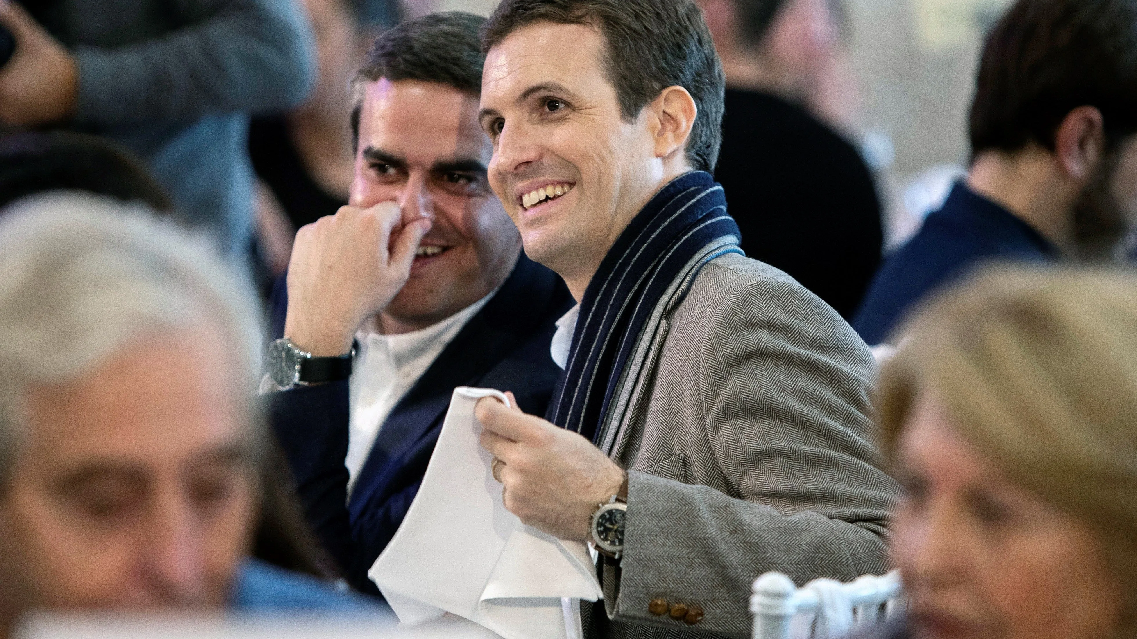 El presidente del PP, Pablo Casado