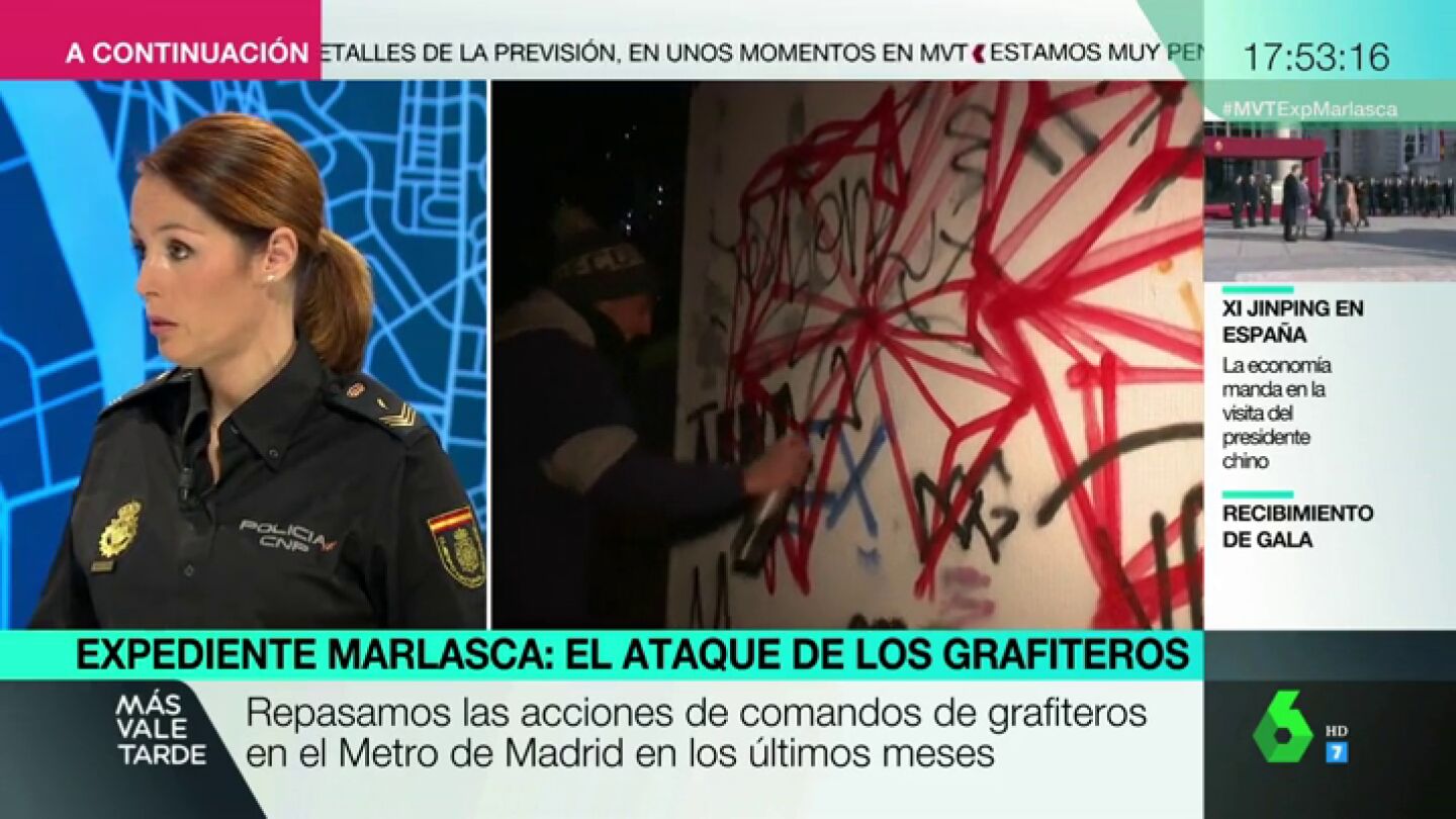 Analizamos el perfil de los grafiteros con una oficial de Polic&iacute;a: "La clase social va desde los parados hasta los hijos de familias adineradas"