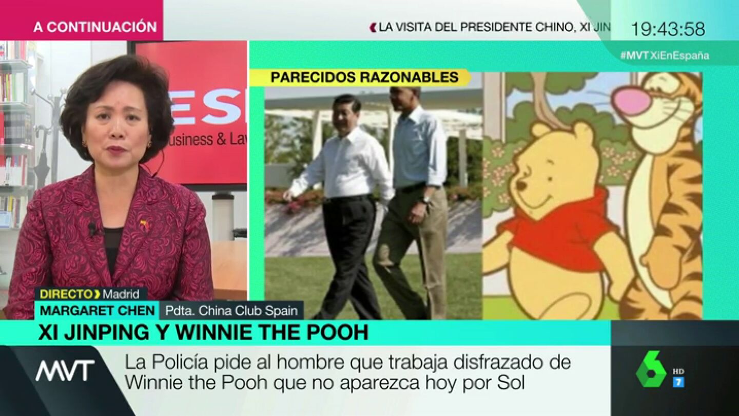 Margaret Chen, sobre la pol&eacute;mica con Winnie the Pooh y Xi Jinping: "No ten&iacute;a importancia, se lo han inventado como si fuera un problema"
