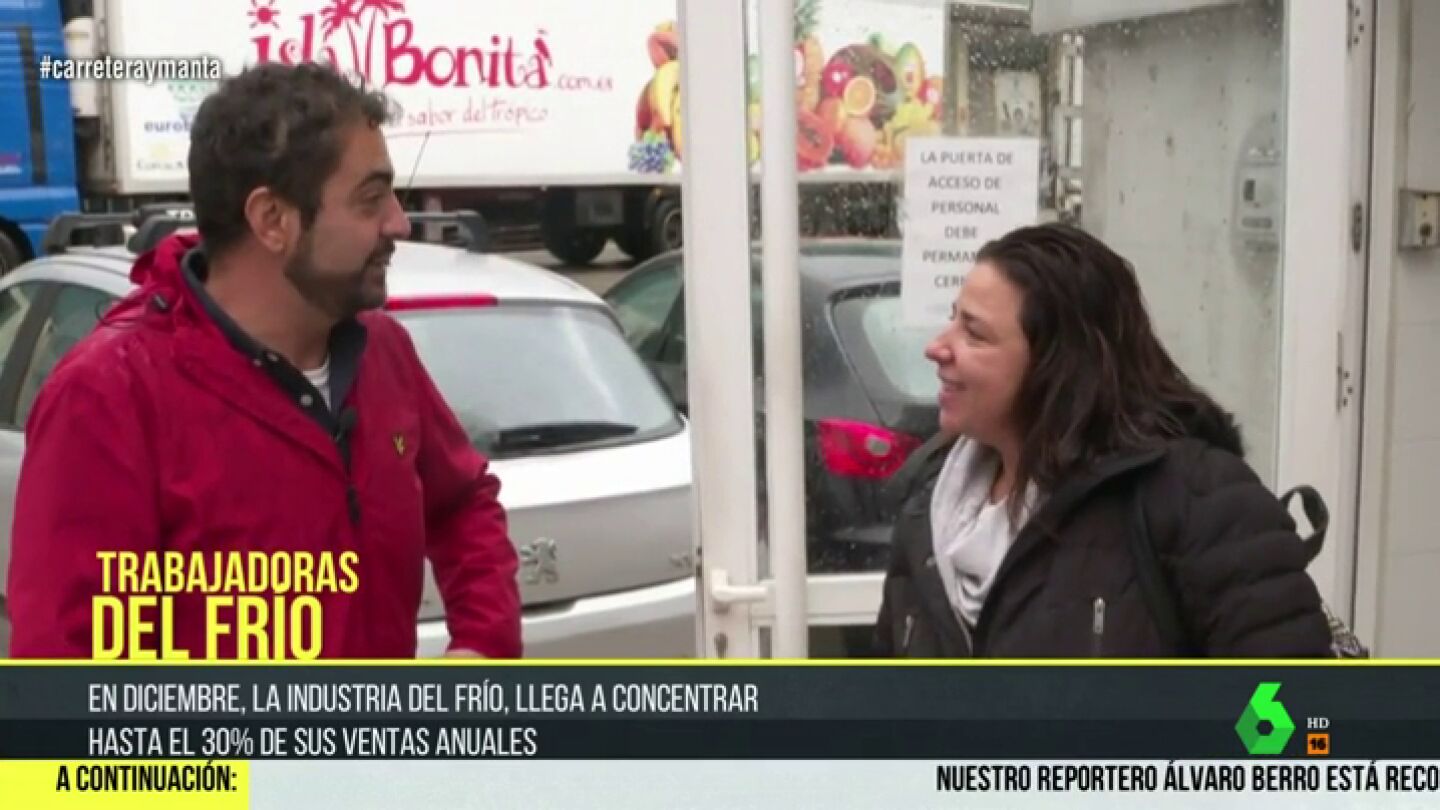 Una de las 'trabajadoras del fr&iacute;o' habla en Carretera y Manta