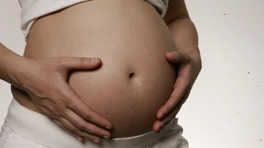 Imagen de archivo de una mujer embarazada Imagen de archivo de una mujer embarazada
