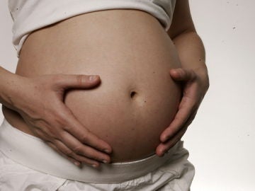 Imagen de archivo de una mujer embarazada Imagen de archivo de una mujer embarazada