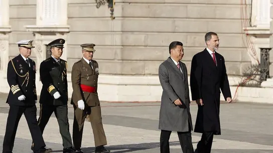 Rey Felipe VI y el presidente chino Xi Jinping Rey Felipe VI y el presidente chino Xi Jinping
