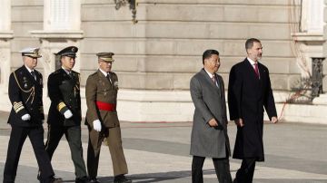Rey Felipe VI y el presidente chino Xi Jinping