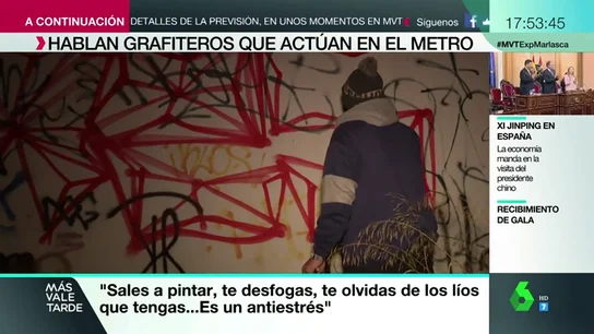 Hablamos con uno de los grafiteros que actúan en el metro: "Puedo acabar con multas o en la cárcel pero merece la pena" Hablamos con uno de los grafiteros que actúan en el metro: "Puedo acabar con multas o en la cárcel pero merece la pena"