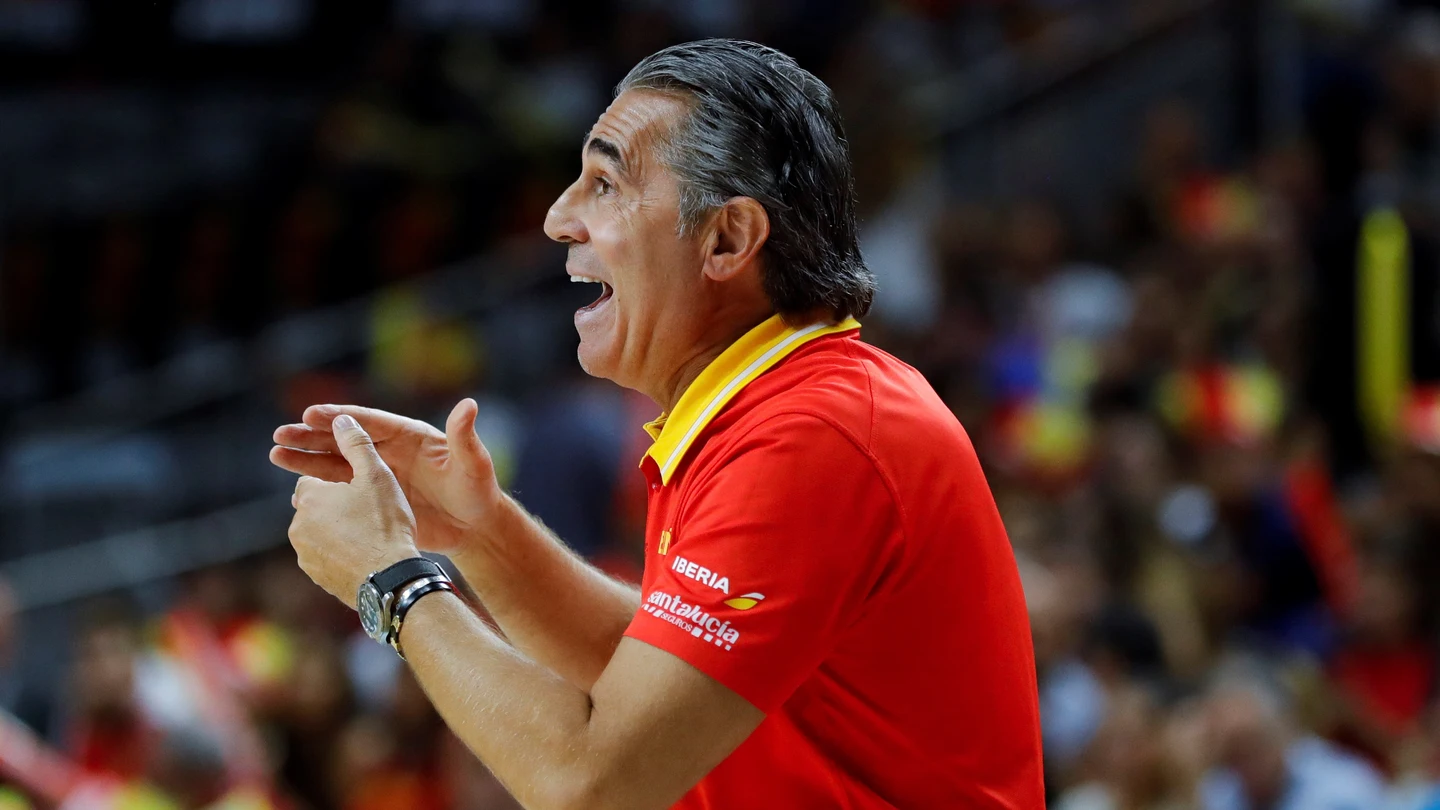 El seleccionador español, Sergio Scariolo. El seleccionador español, Sergio Scariolo.