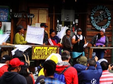 La caravana migrante, apostada en la ciudad de Tijuana La caravana migrante, apostada en la ciudad de Tijuana