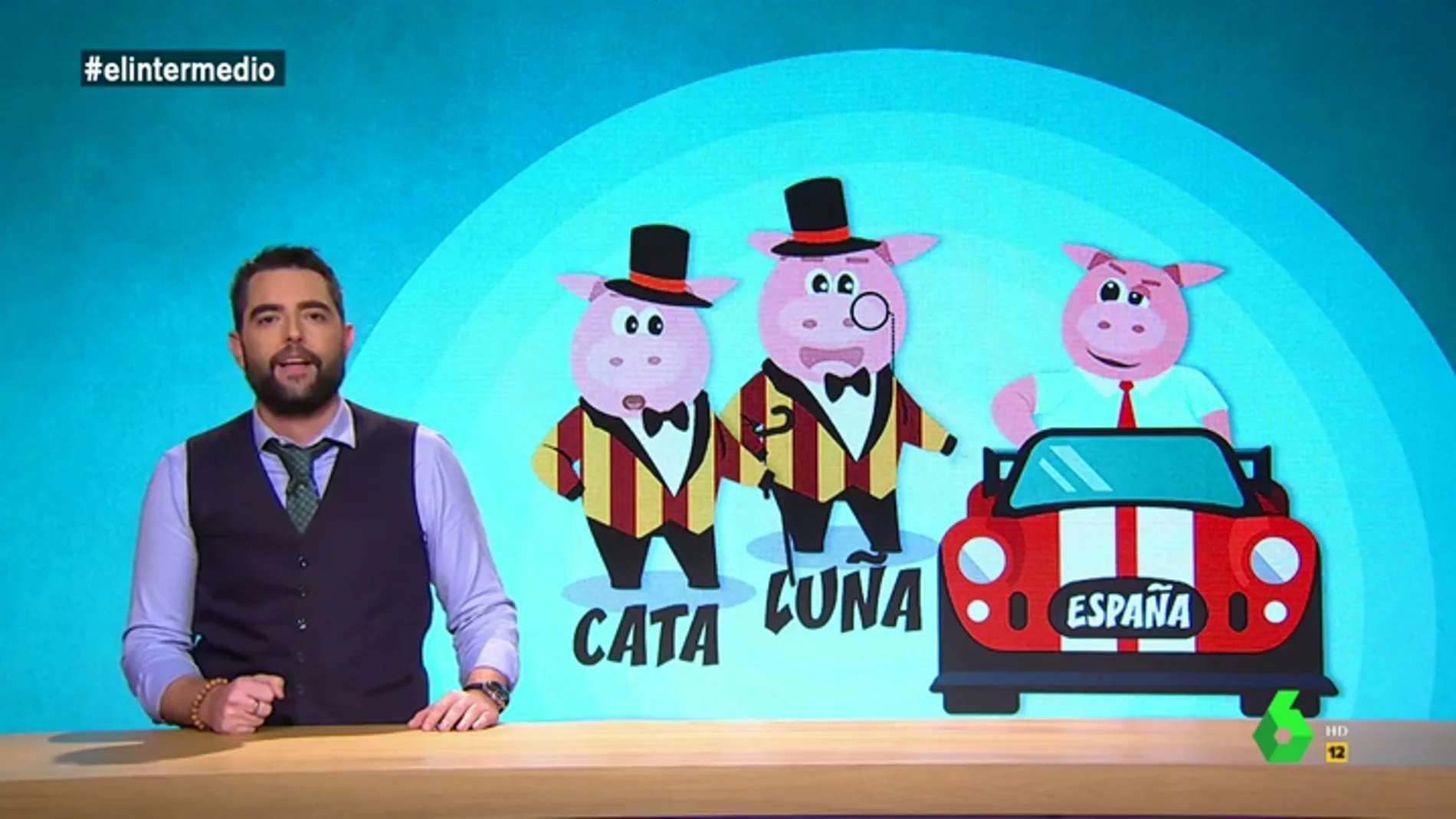 Con cerdos y lechones: así es el cuento de Dani Mateo que explica lo que está ocurriendo en Cataluña