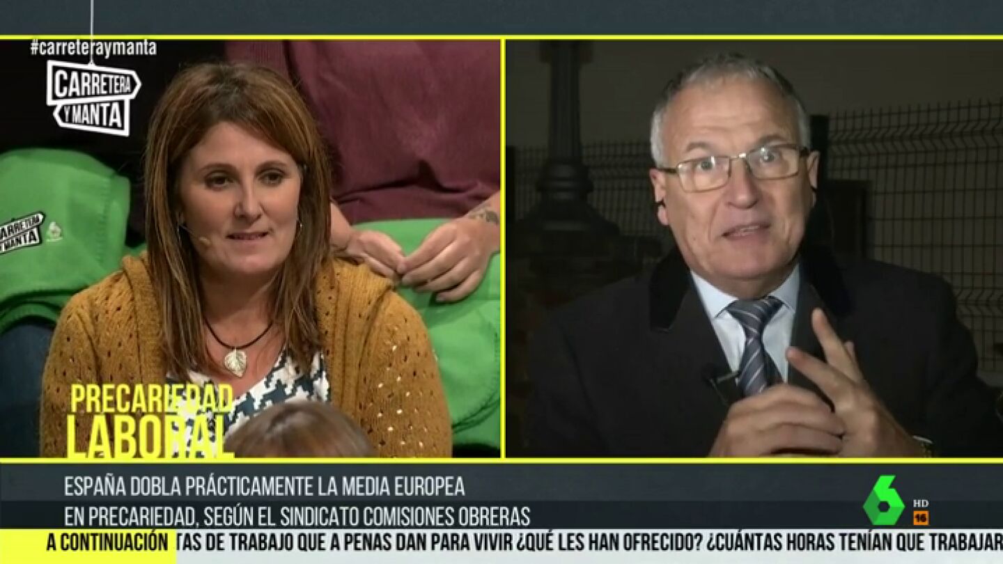 El rifirrafe entre una 'trabajadora del fr&iacute;o' y un empresario: "&iquest;Qu&eacute; se cree que hacemos todos los d&iacute;as? &iquest;Jugar a las cartas?"