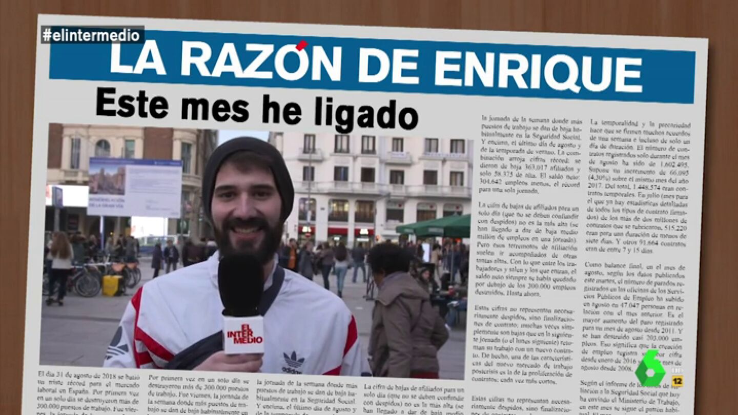 "Este mes he ligado, lo he conseguido": Informe Mensual recoge los titulares del mes de los espa&ntilde;oles