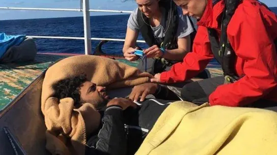 Migrante a bordo de 'Nuestra Madre de Loreto' Migrante a bordo de 'Nuestra Madre de Loreto'