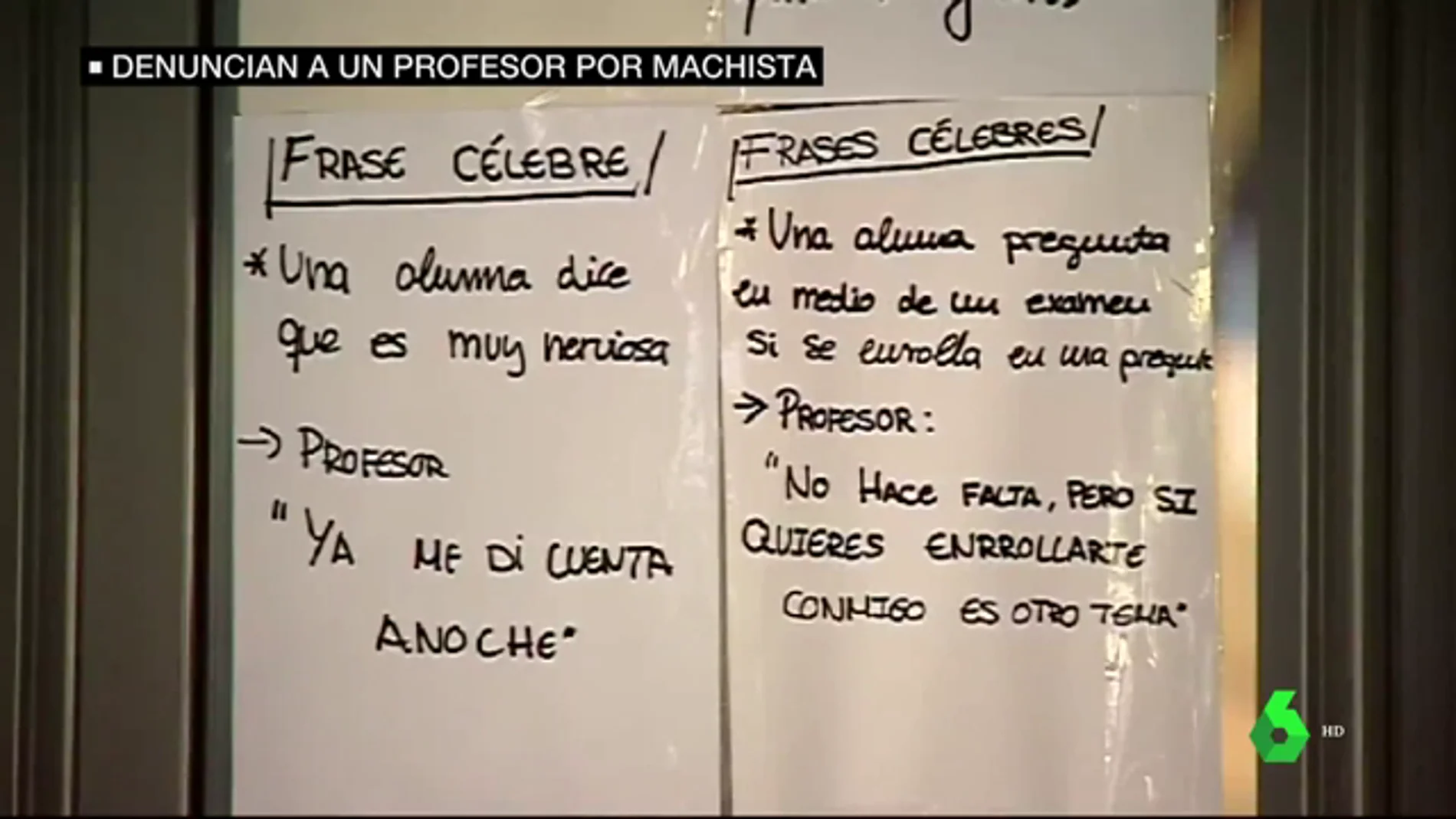 Comentarios machistas de un profesor de la Universidad de Valencia