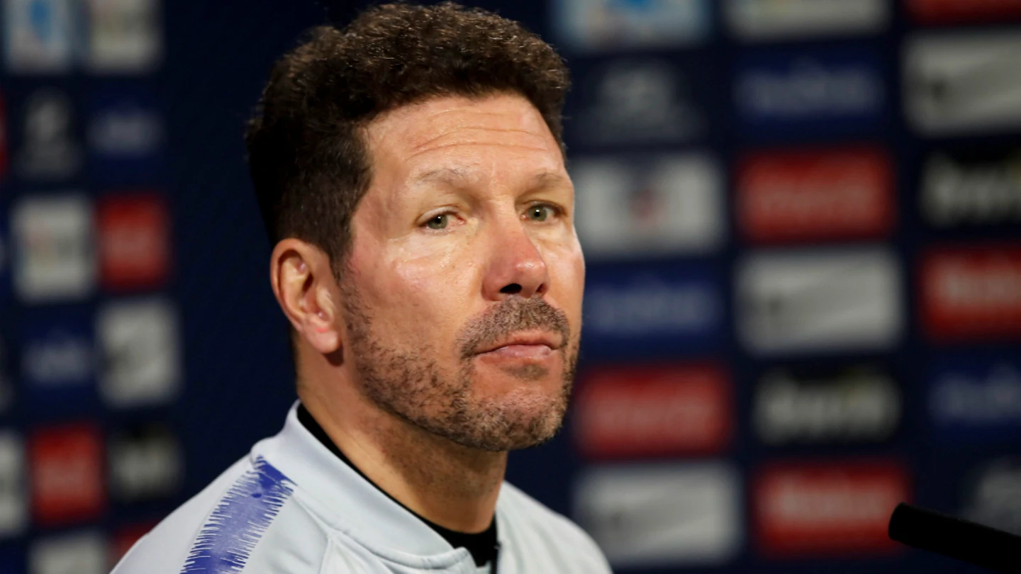 Simeone, en rueda de prensa Simeone, en rueda de prensa