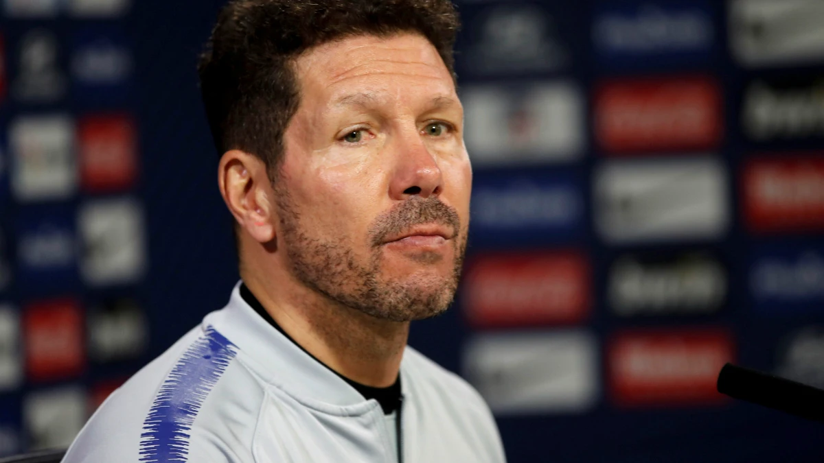 Simeone, en rueda de prensa Simeone, en rueda de prensa