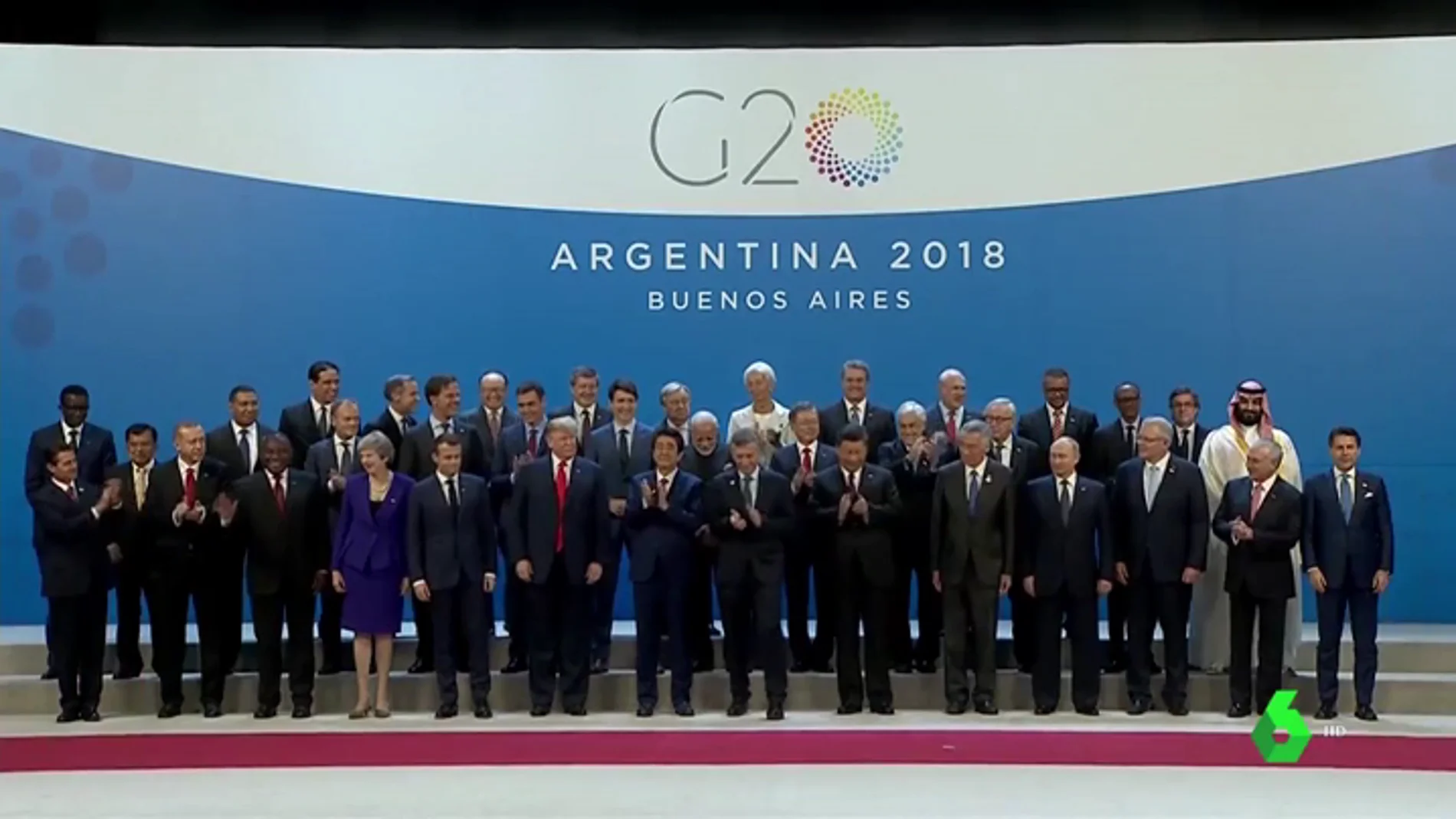 Líderes políticos en el G20