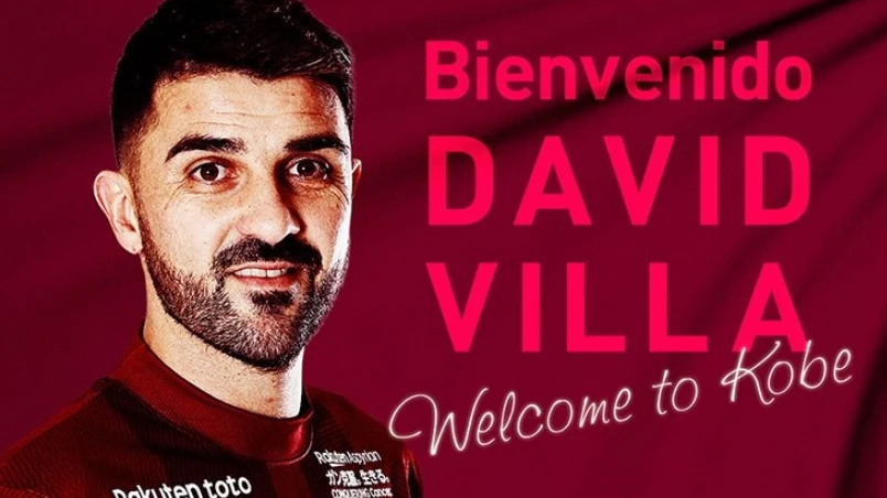 David Villa, nuevo jugador del Vissel Kobe