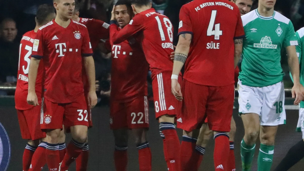 El Bayern celebra un gol