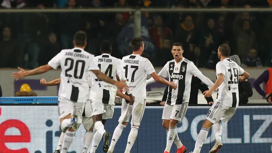 La Juventus celebra un gol La Juventus celebra un gol
