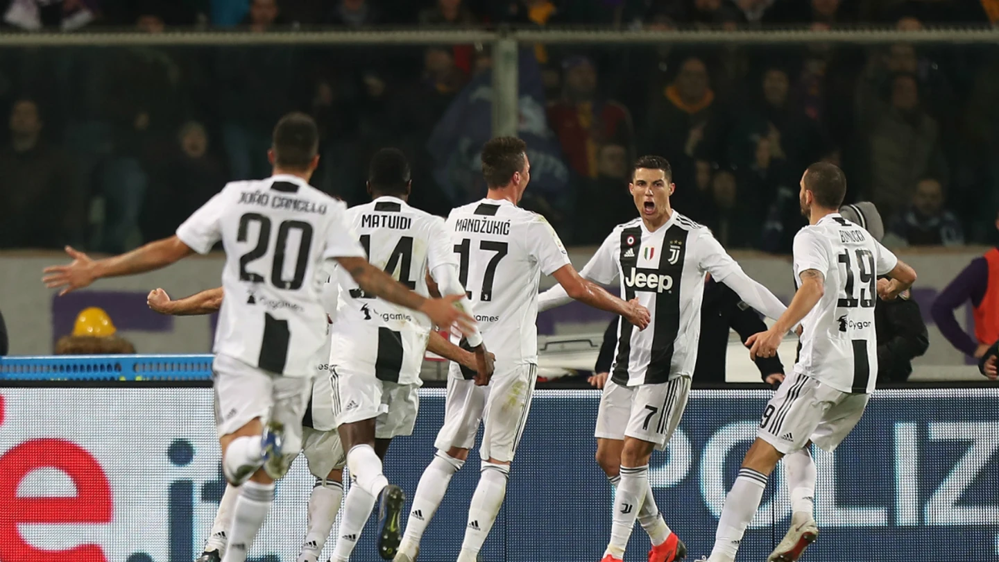 La Juventus celebra un gol La Juventus celebra un gol